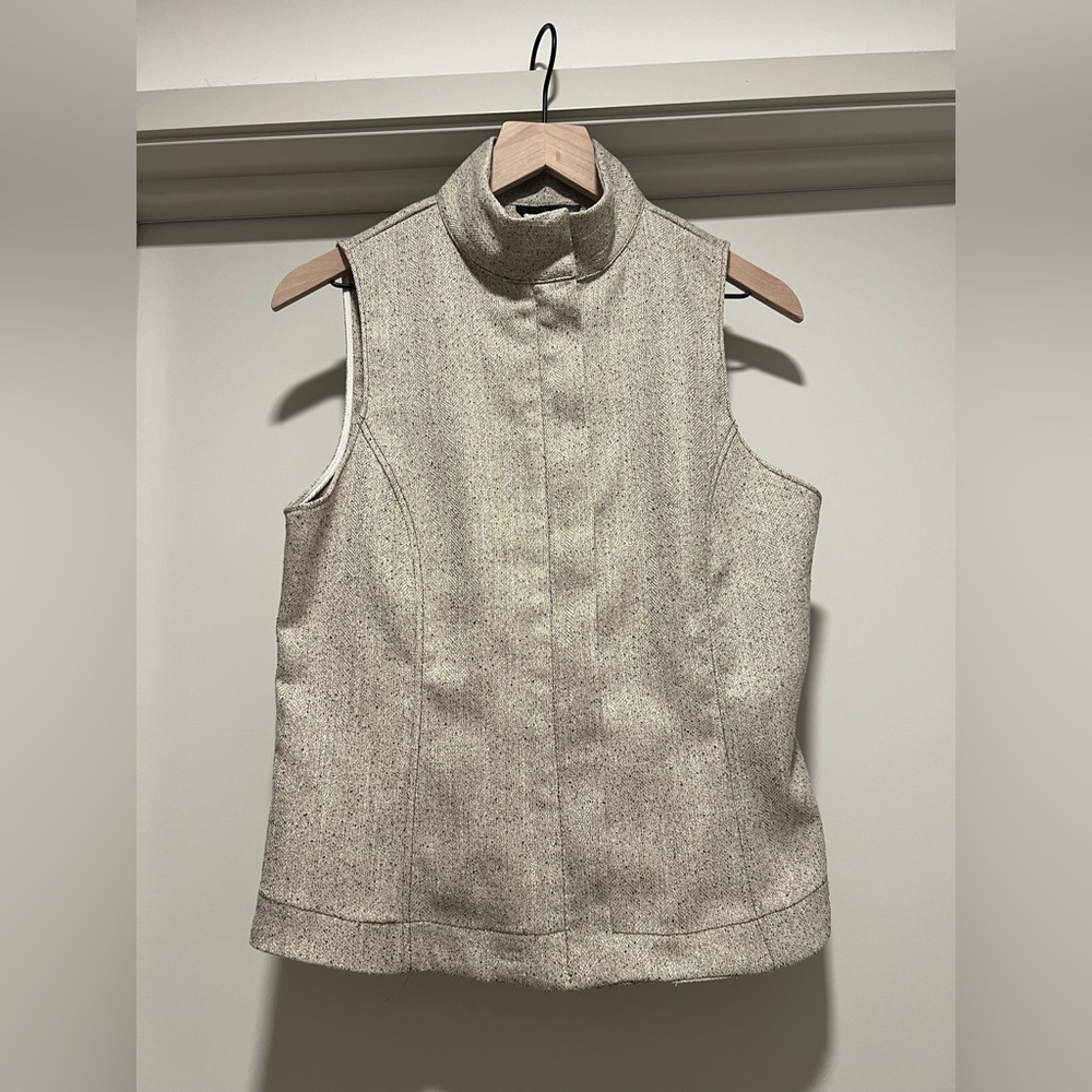 Zara High Collar Top